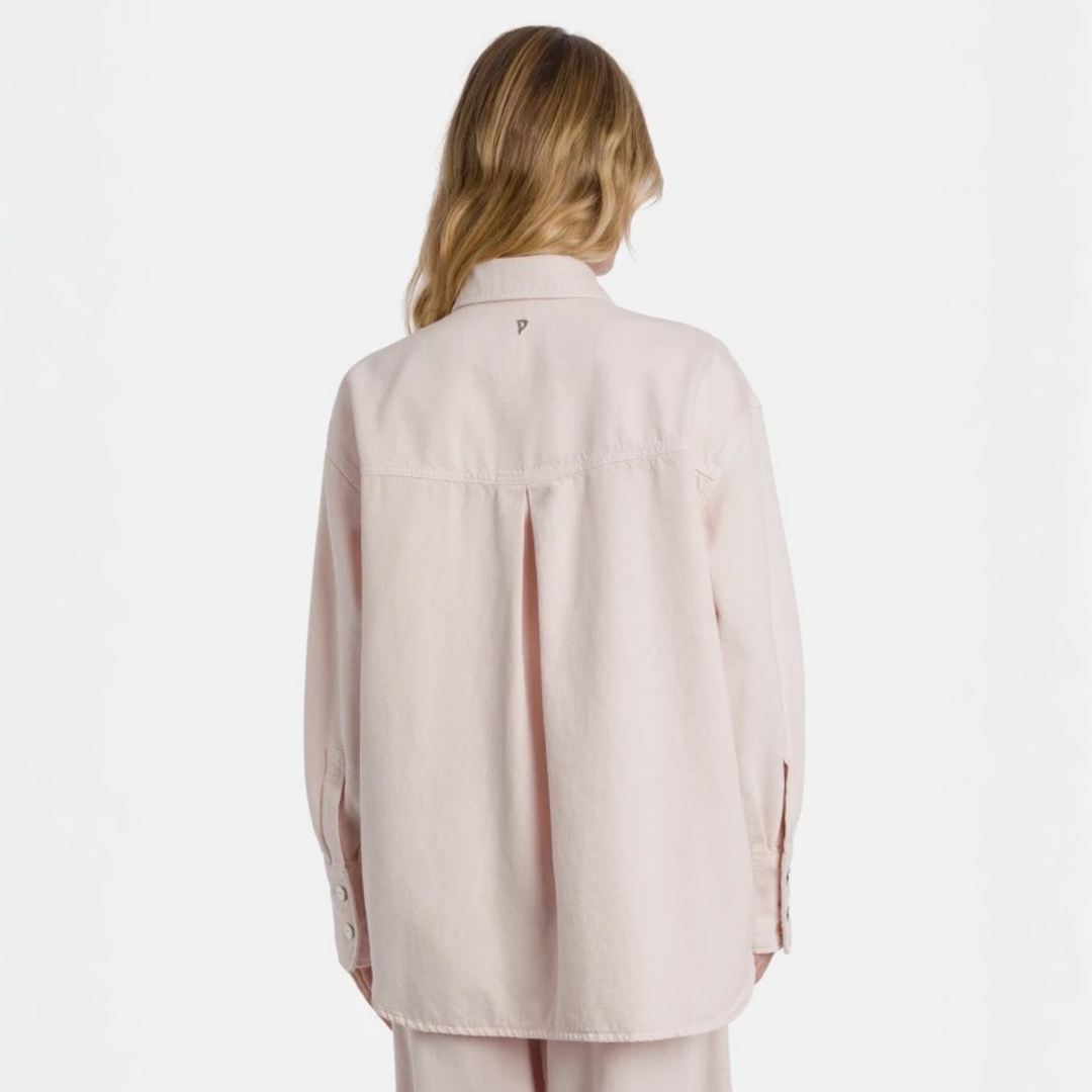 CAMICIA OVERSIZED RIGID DENIM PINK