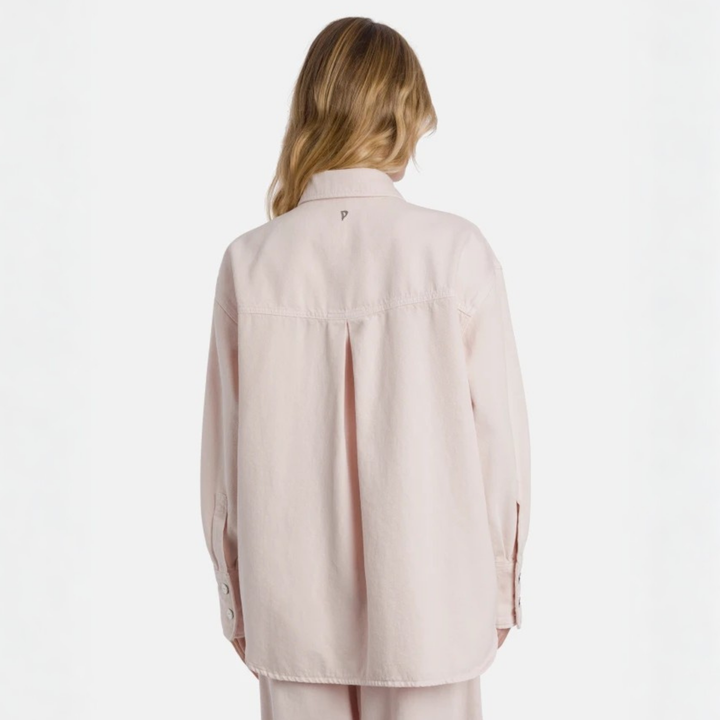 CAMICIA OVERSIZED RIGID DENIM PINK