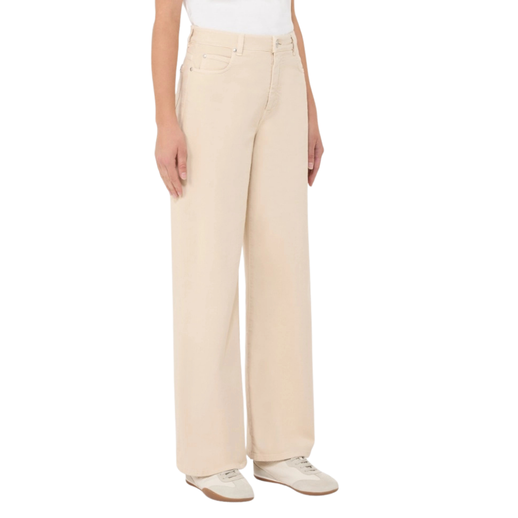 WKDMEDINA Cotton drill wide-leg trousers