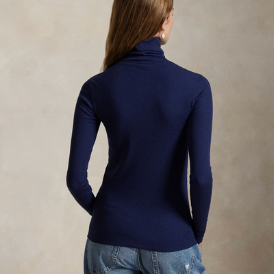 STRETCH-BLEND TURTLENECK