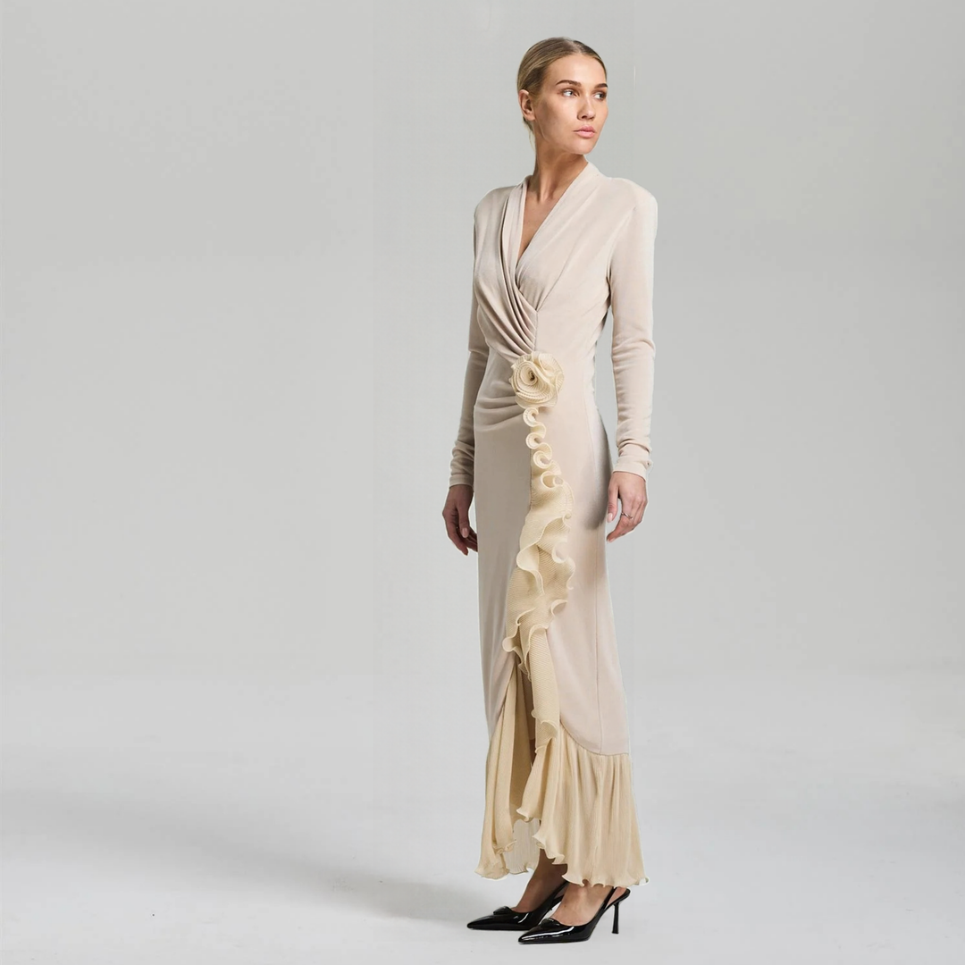 Dion Dress Pearled Ivory