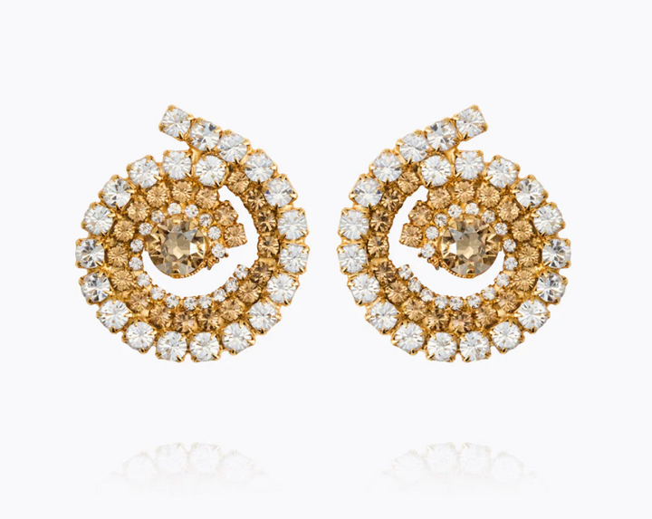 ZIA EARRINGS GOLD TOPAZ COMBO