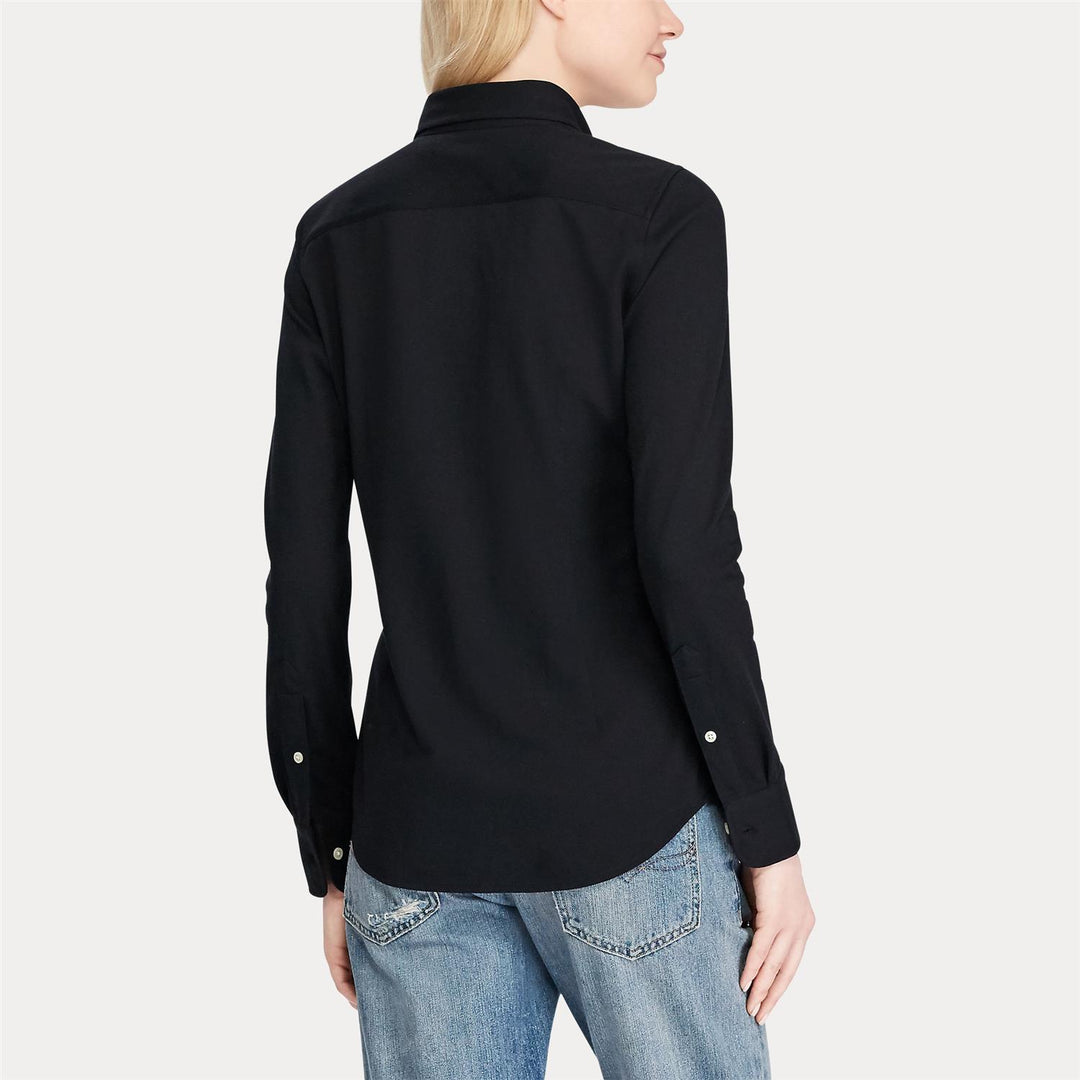 SLIM FIT KNIT COTTON OXFORD SHIRT