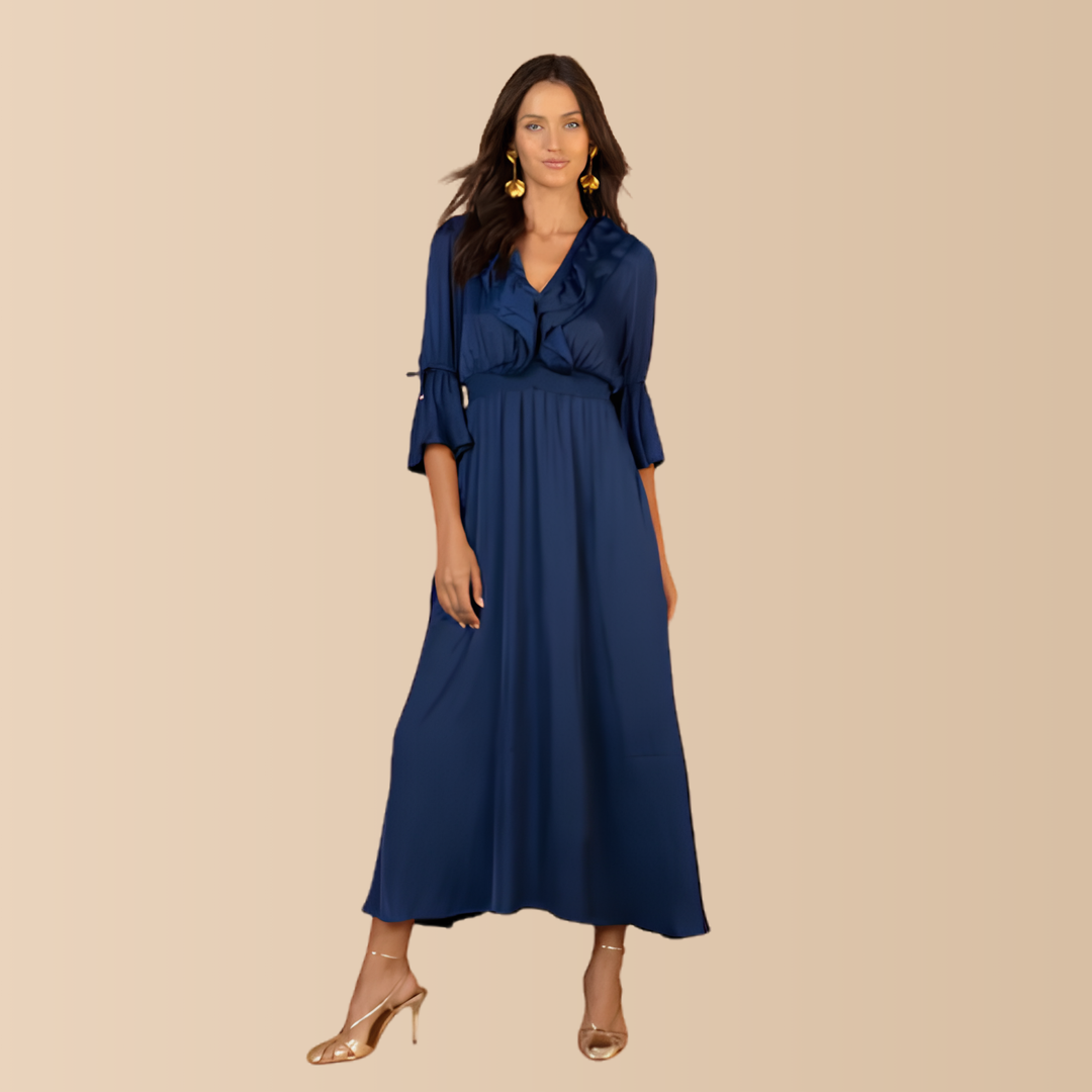 Meridian Solid Dress Indigo