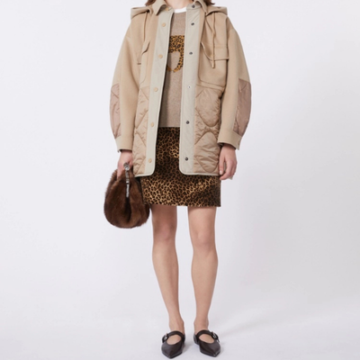 WKDDISCO Printed Velvet Mini Skirt