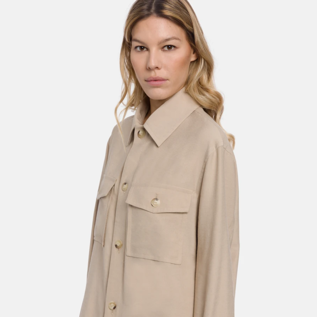 Camicia Regular Fit Beige