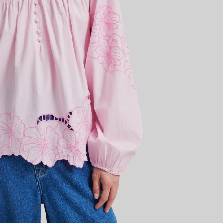 Elinor Blouse Lilac Chiffon