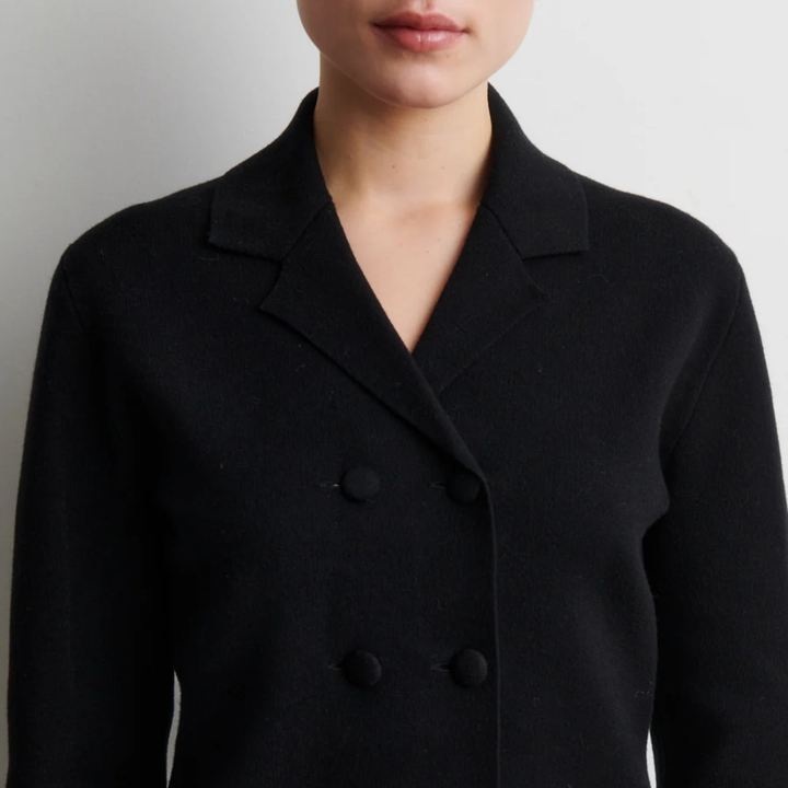 Octava Knit Blazer Black
