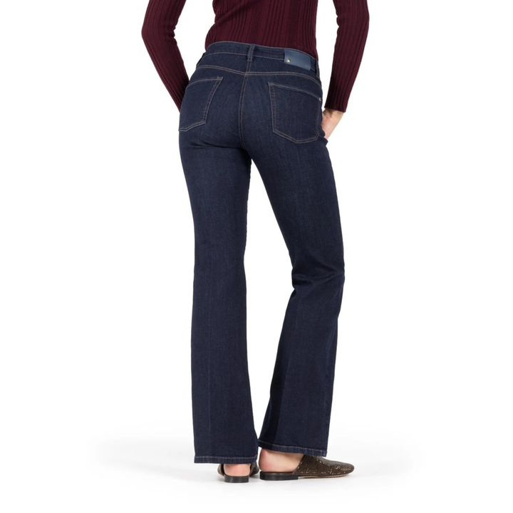 Paris Flared Dark HR Stretch Blue Denim