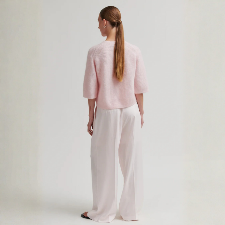 Andrea Knit Rib Cardigan Crystal Pink