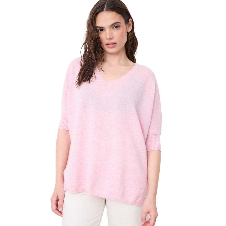 AIMEE PULL PONCHO Pivoine