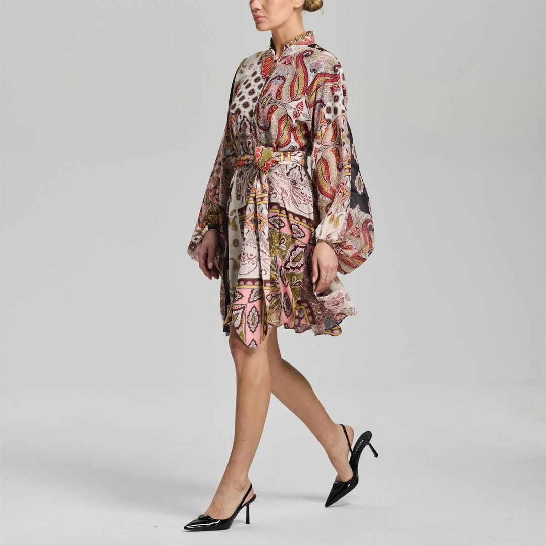 Aliah Paisley Dress Paisley AOP