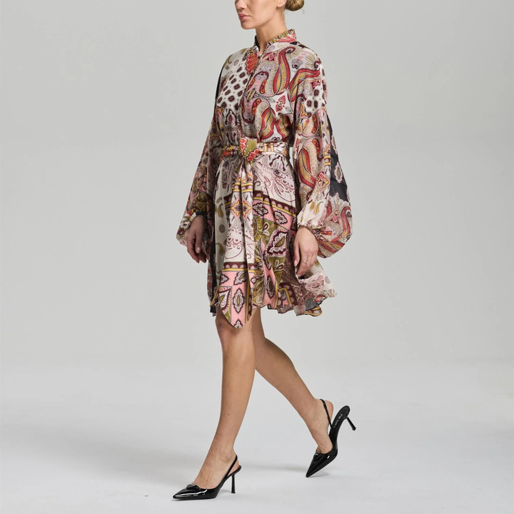 Aliah Paisley Dress Paisley AOP