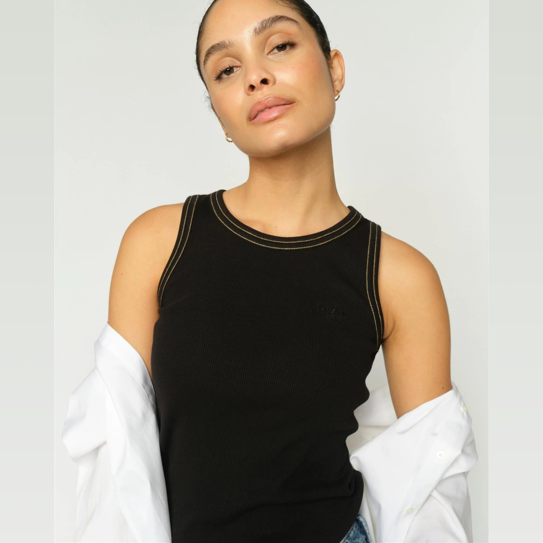 MMAra Rib Tank Top Black
