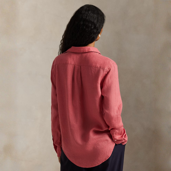 CLASSIC FIT LINEN SHIRT Adirondack Berry