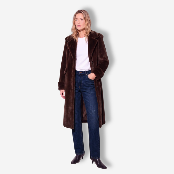 Charlene Faux Fur Mink Coat