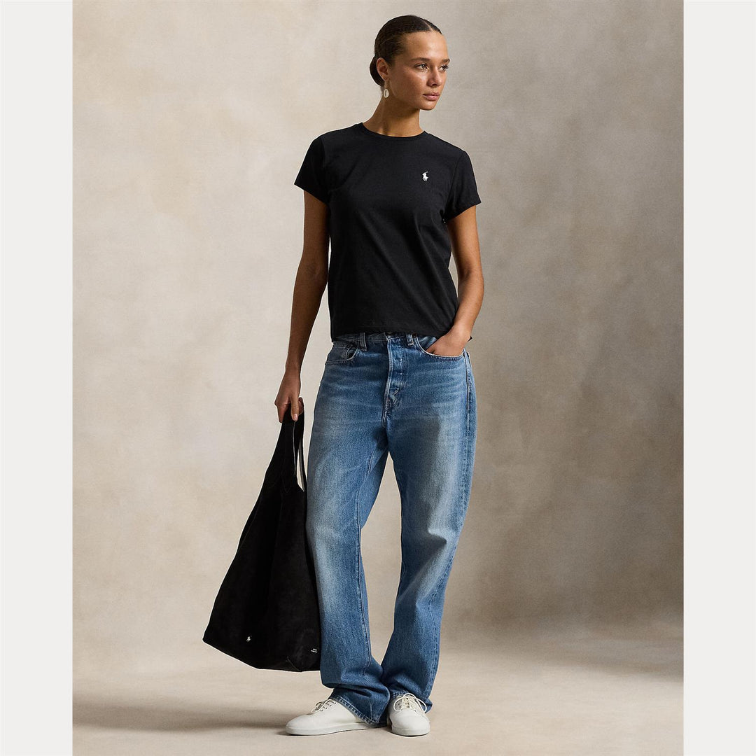 COTTON JERSEY CREWNECK TEE