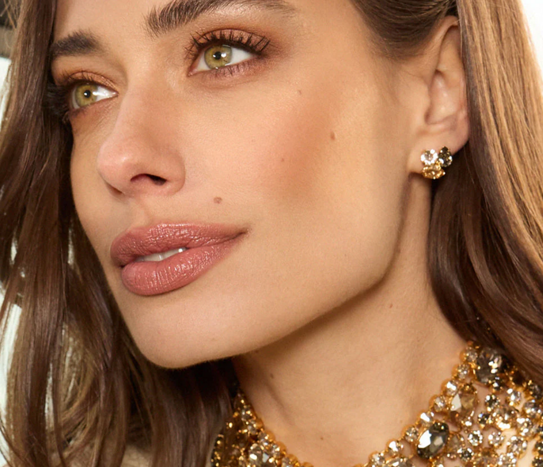 ANA EARRINGS GOLD	BLACK GOLDEN COMBO