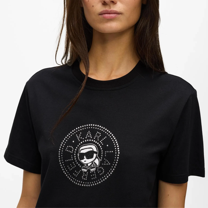 IKON CIRCLE LOGO T-SHIRT BLACK