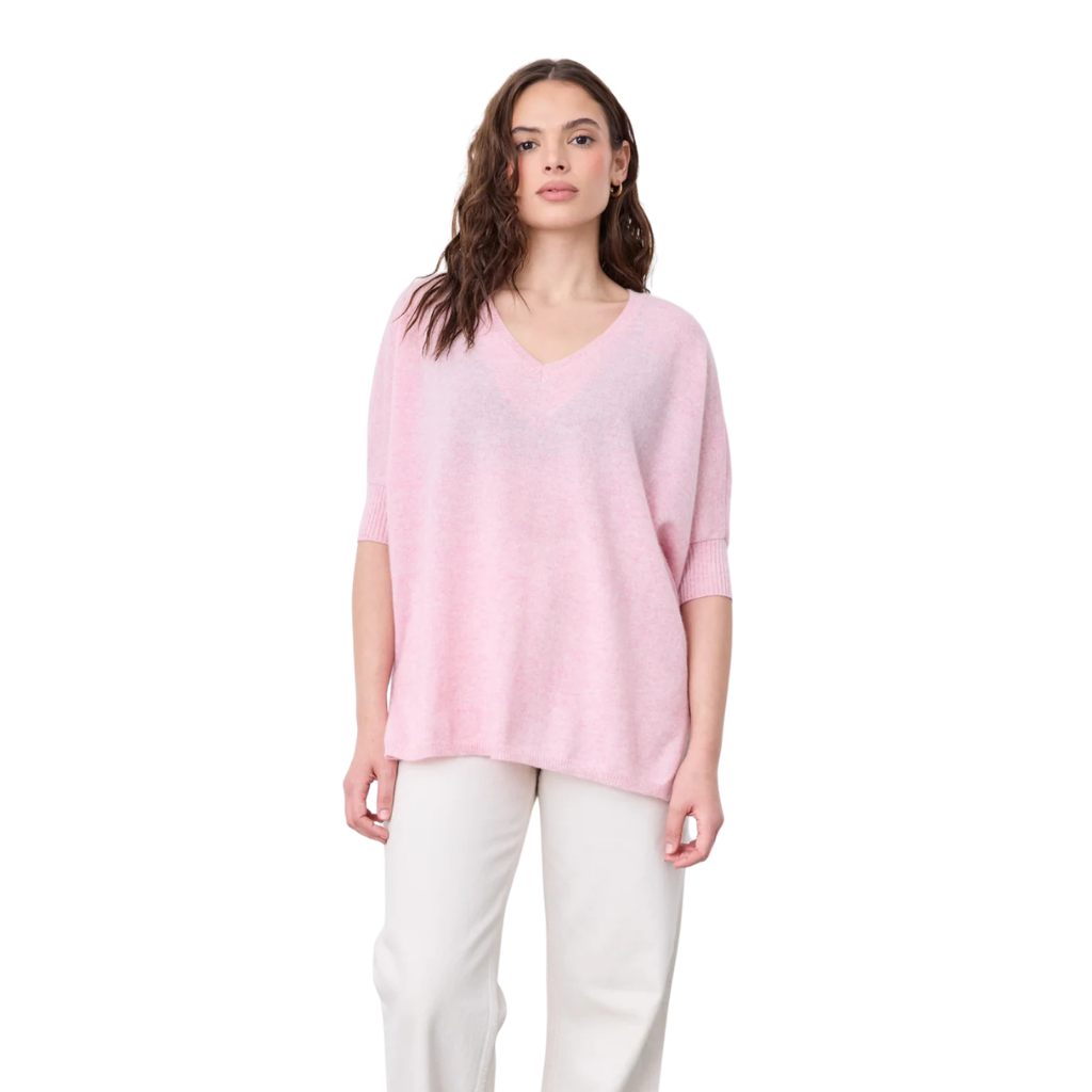 AIMEE PULL PONCHO Pivoine