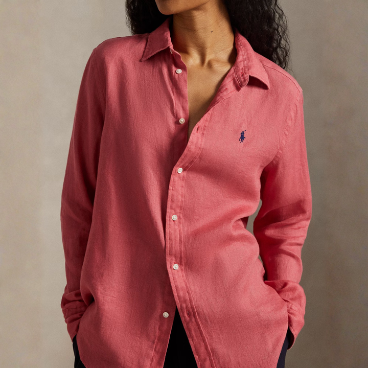CLASSIC FIT LINEN SHIRT Adirondack Berry