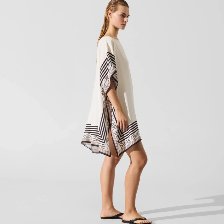 SCARF PRINT BEACH TUNIC