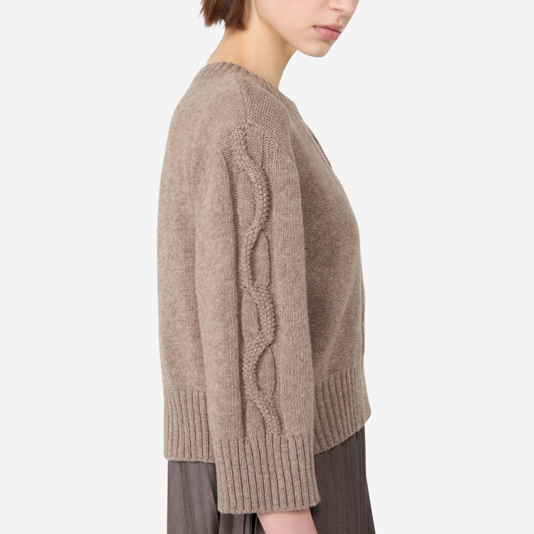 WKDCALCO Jersey Dress and Wool Top Set