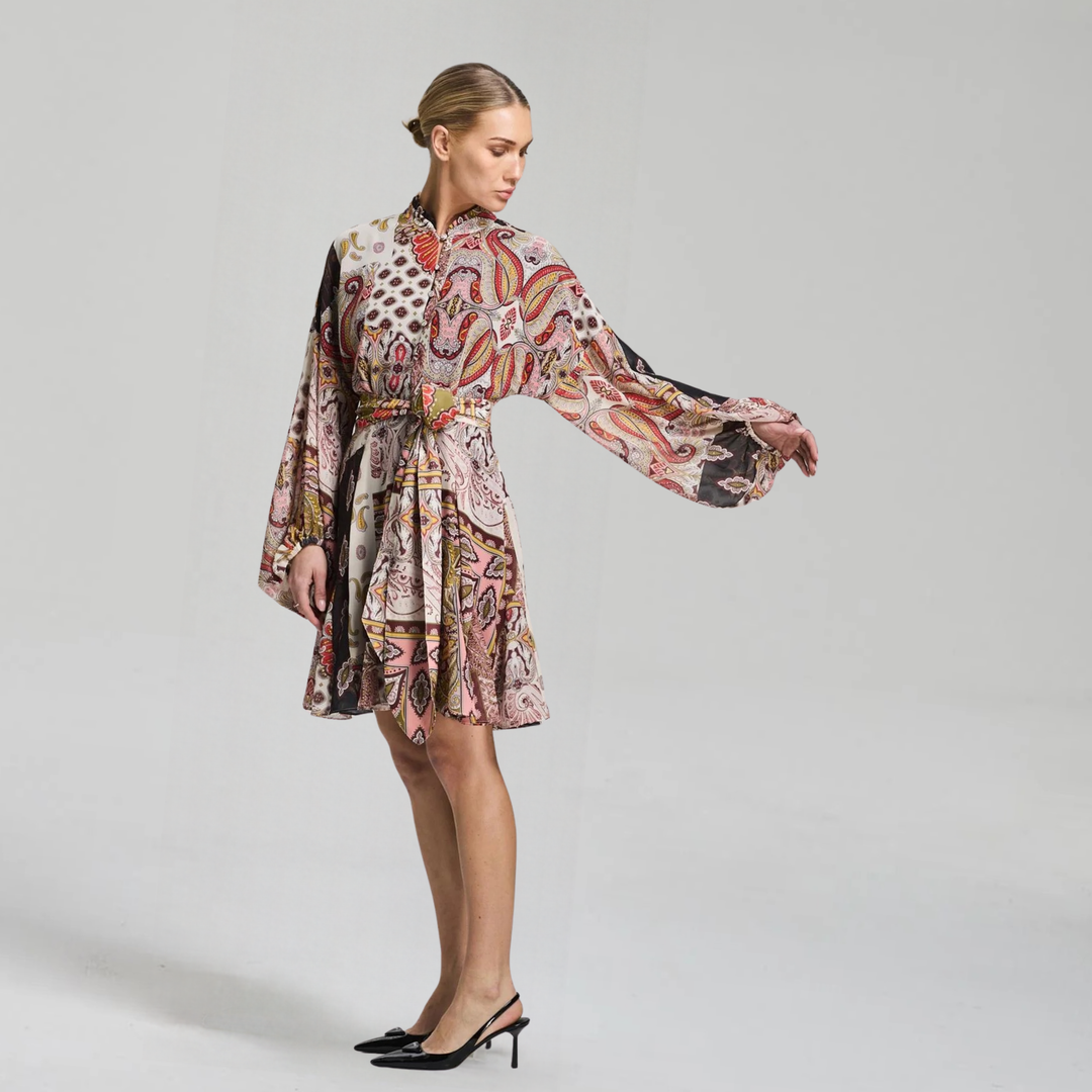 Aliah Paisley Dress Paisley AOP
