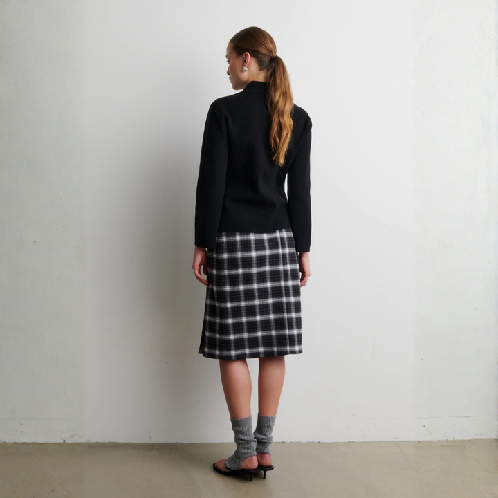 Octava Knit Blazer Black