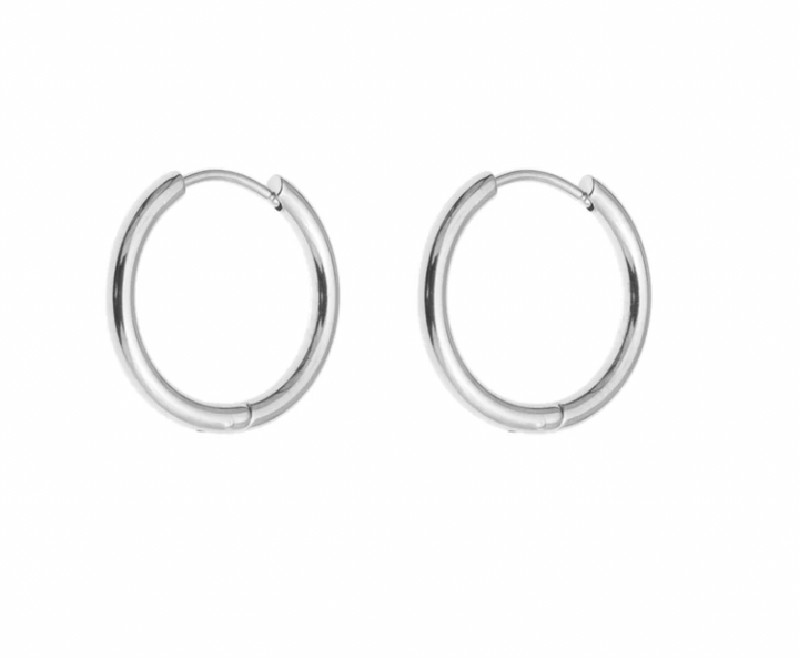 Mini Hoop Round Silver