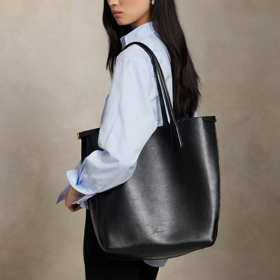 BELLPORT LEATHER NORTH-SOUTH TOTE
