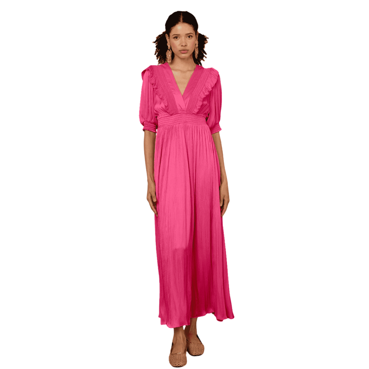 LOVISA Solid Long Dress Pink