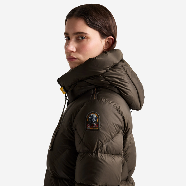 JANET Hooded Down Jacket Antique Bronze