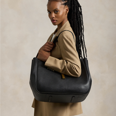 POLO ID LEATHER LARGE TOTE