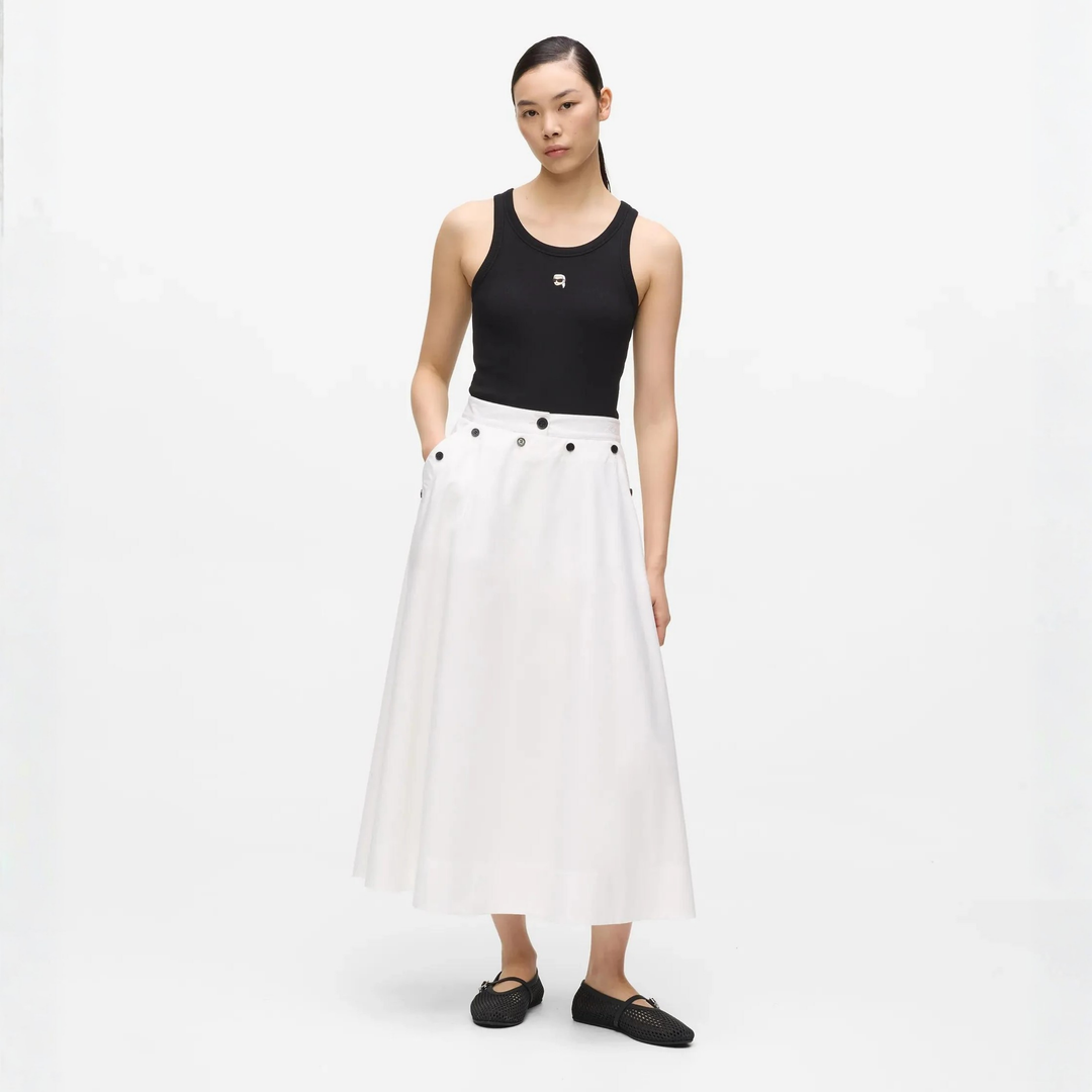 IKON RIBBED TANK TOP BLACK