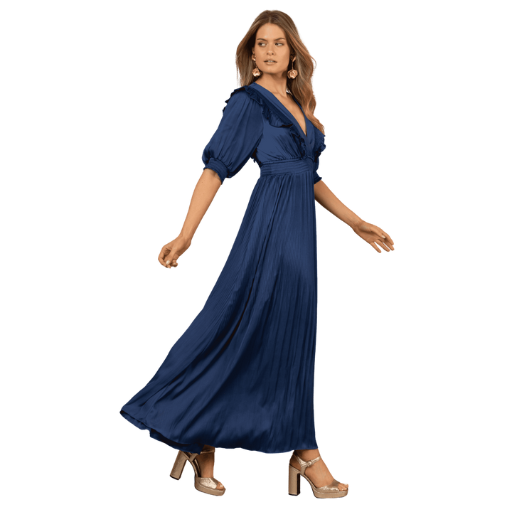 LOVISA Solid Long Dress Indigo