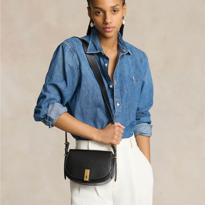 POLO ID LEATHER SADDLE BAG