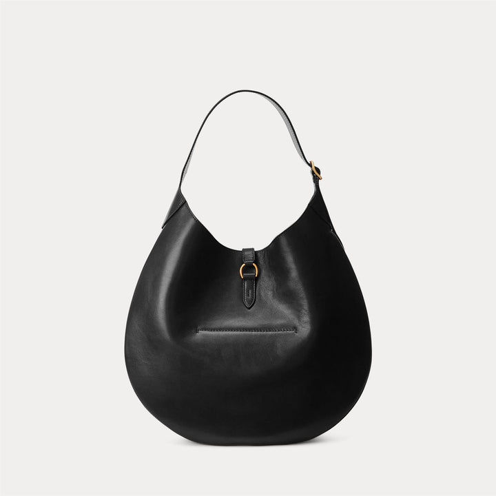 POLO ID CALFSKIN LARGE SHOULDER BAG BLACK