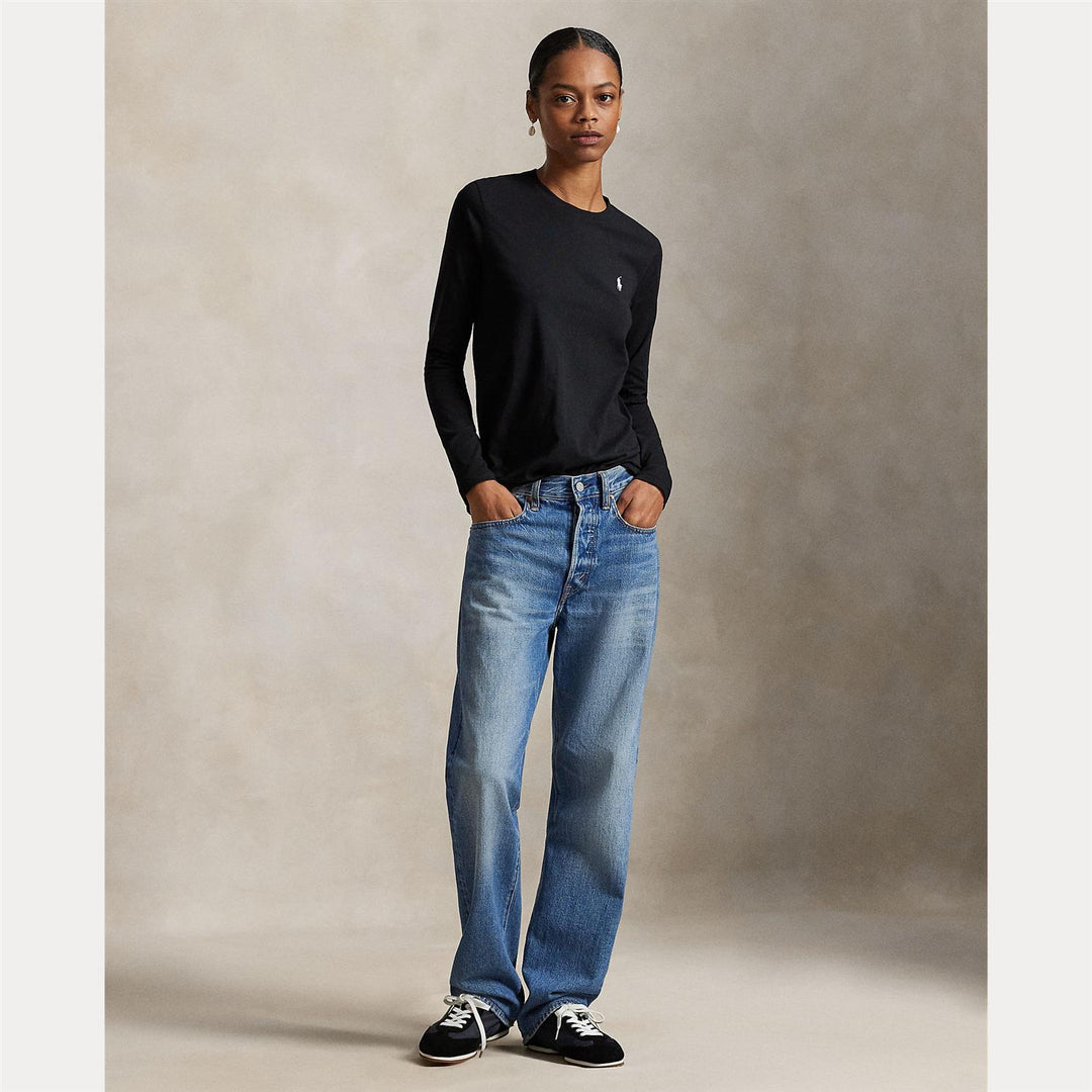 LONG-SLEEVE JERSEY CREWNECK TEE