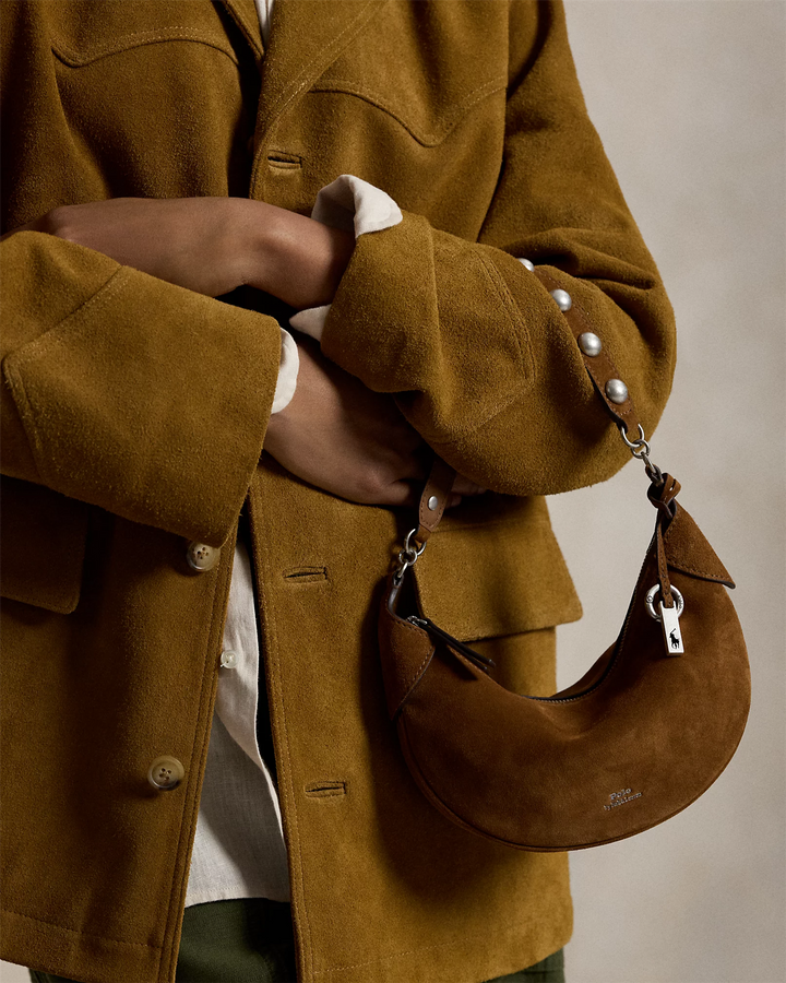 POLO ID SUEDE MINI STUDDED BAG