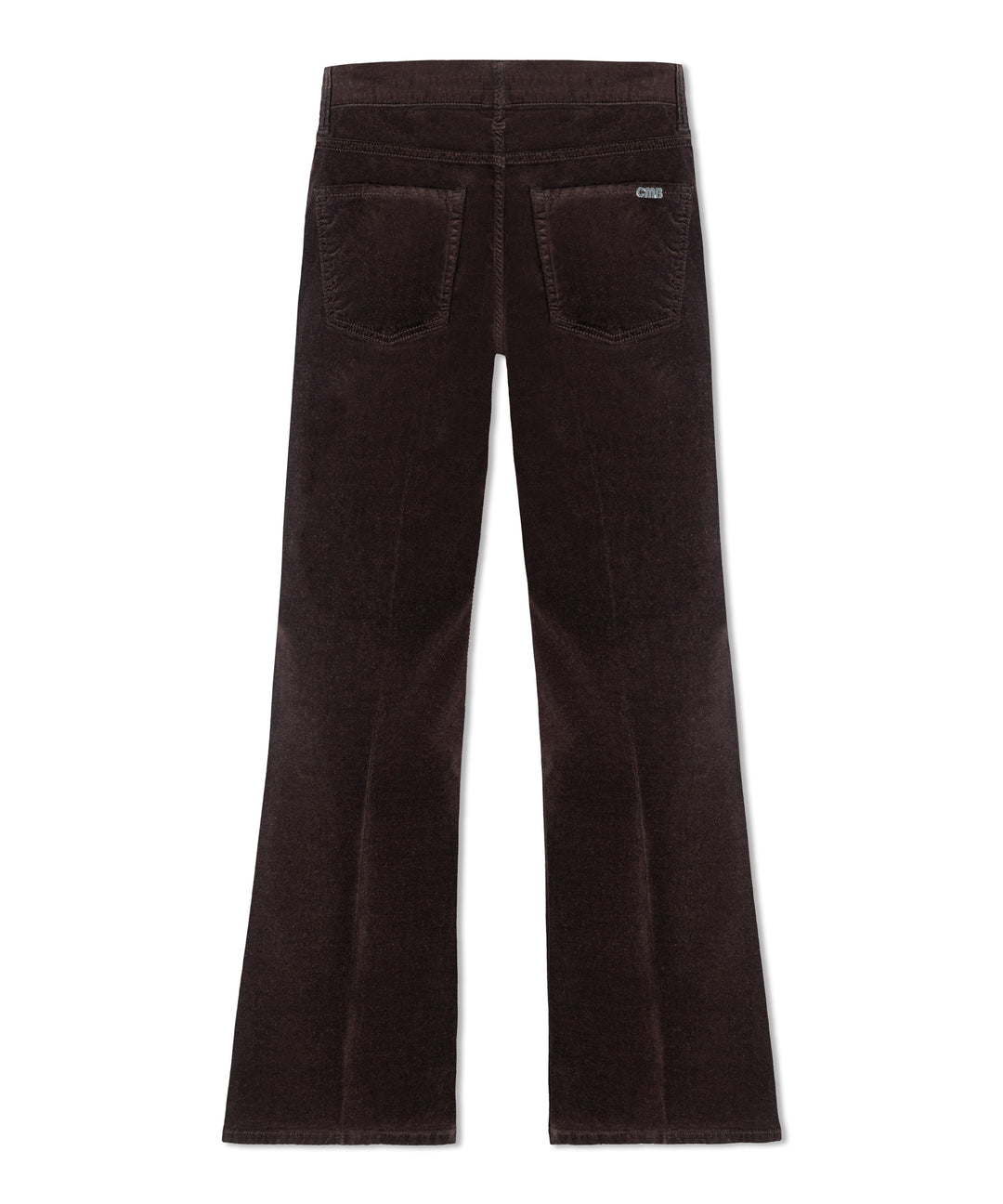 Paris Flared Viscose-Velvet Choco Spill