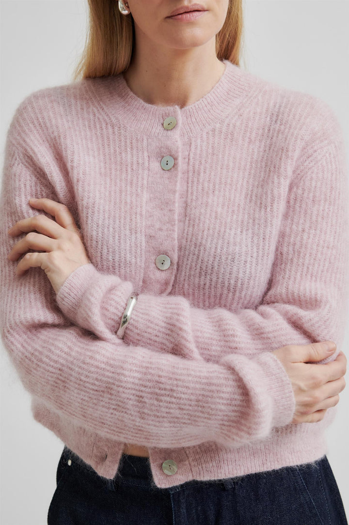 Andrea Knit Rib LS Cardigan