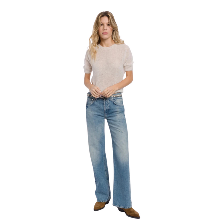 KNITTED T-SHIRT White