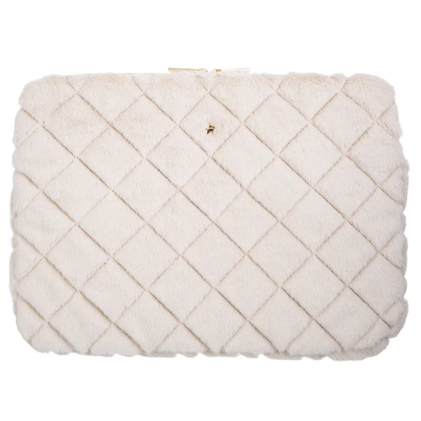 Faux Fur Quilted Mac Cover