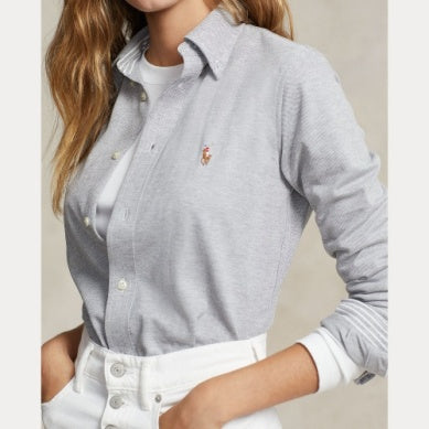 SLIM FIT KNIT COTTON OXFORD SHIRT