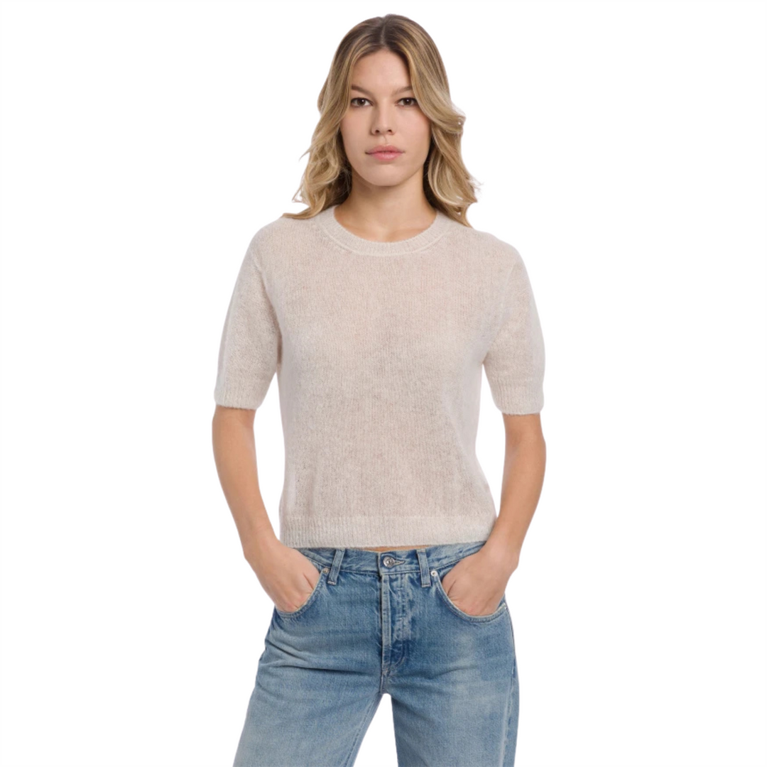 KNITTED T-SHIRT White