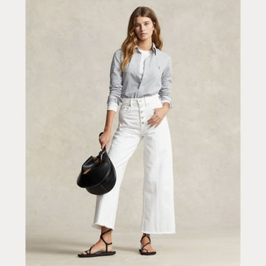 SLIM FIT KNIT COTTON OXFORD SHIRT