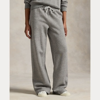 DRAWSTRING FLEECE WIDE-LEG SWEATPANT