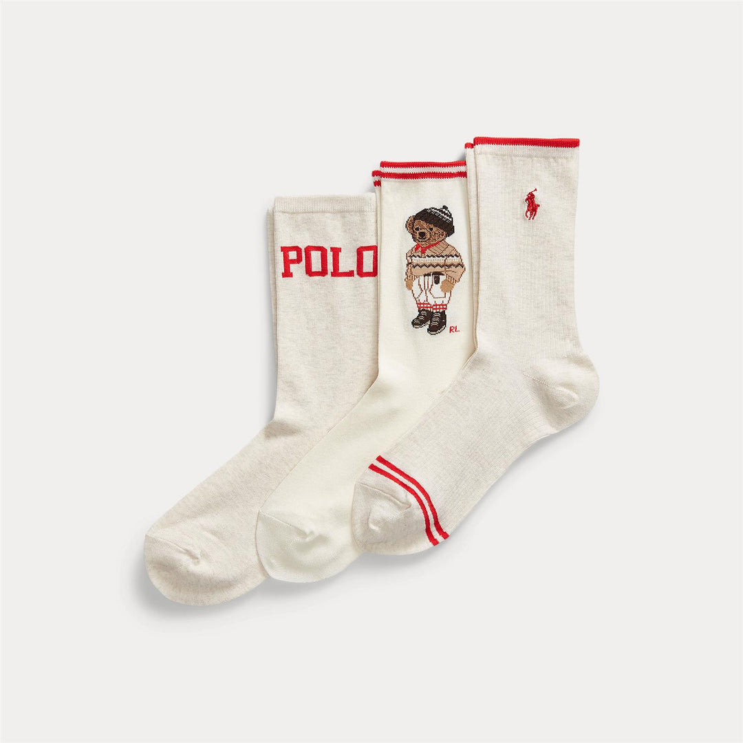 POLO BEAR CREW SOCK 3-PACK GIFT SET