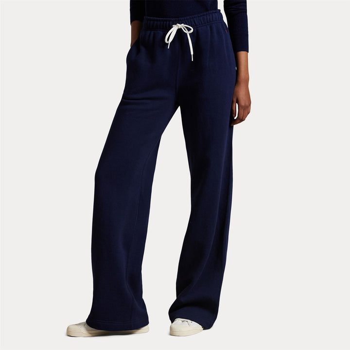 DRAWSTRING FLEECE WIDE-LEG SWEATPANT